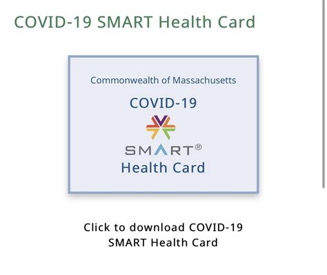 smart health card massachusetts|MA.